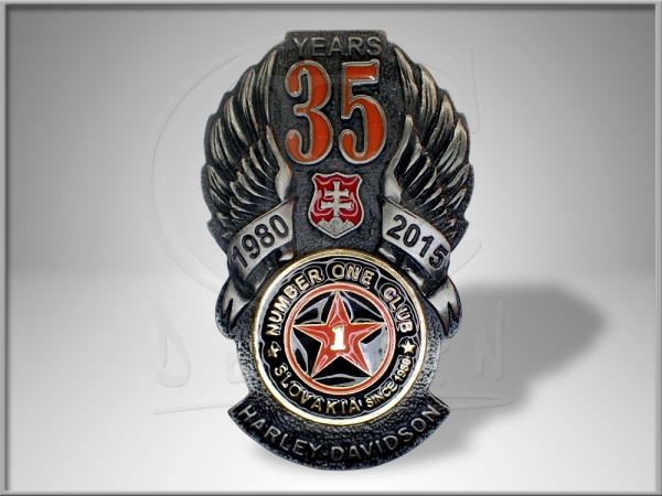 Odznak Harley Davidson Slovakia 35