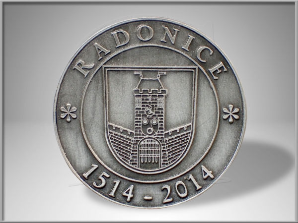 Medaile Radonice 500 let