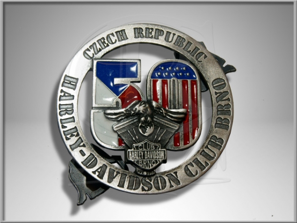 Odznak Harley Davidson club Brno