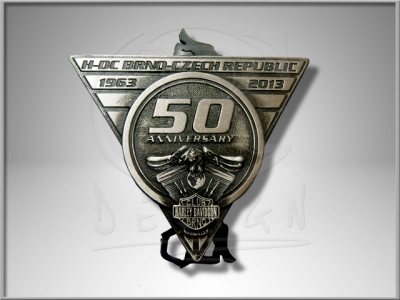 Abzeichen 50 Jahre Harley Davidson Club Brno