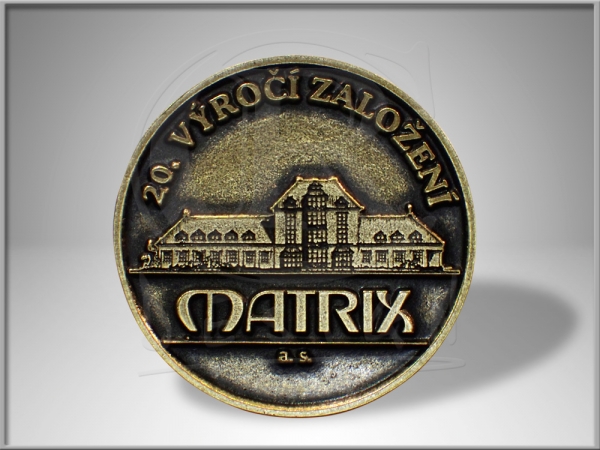 Medaile 20. výročí založení Matrix a.s.