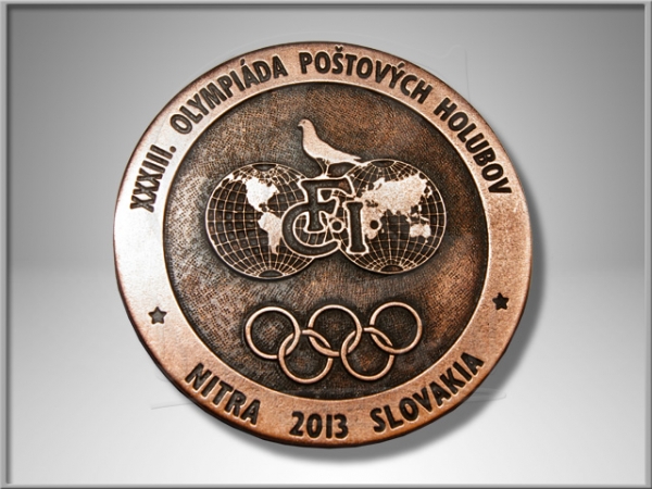 Medaile Olympiáda poštovních holubů 2013